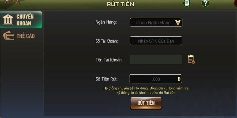 rút tiền B52club Đảm Bảo Điều Kiện Rút Tiền